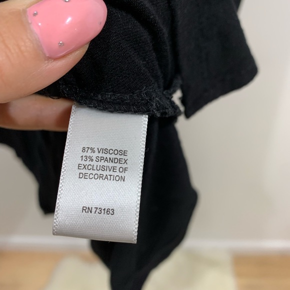 Cupio Black stretch dress Sz Small - Picture 5 of 6